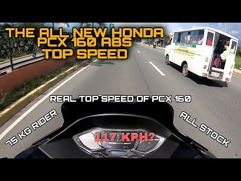HONDA PCX 160 TOP SPEED / STOCK ENGINE / SPECS / ACTUAL TEST DRIVE / 75KG RIDER / PINOY VERSION /