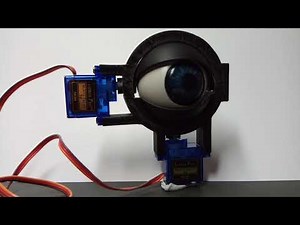3D printed animatronic eye controlled by Arduino
