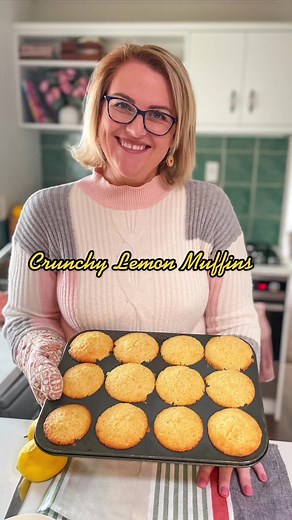 Crunchy Lemon Muffins Recipe | Easy Baking with a Twist