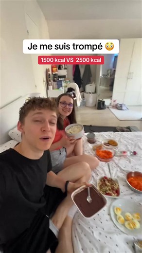Détails calories et macros des dîners de @cam_cpn et @hugobne