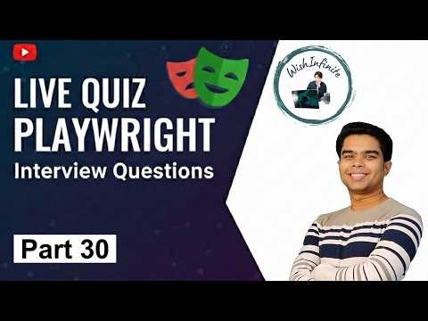 Playwright Interview Questions Live Quiz 30 🚀 | Visual Testing & Screenshot Comparison