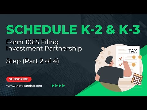 Schedule K-2 and K-3 Investment Partnership - Part 2