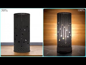 DIY table lamp made of PVC pipes - idea for you