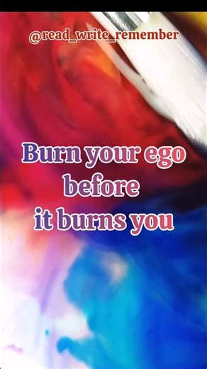 A must read about EGO and it's IMPACT | Read, Write, Remember #readwriteremember #shorts #trending