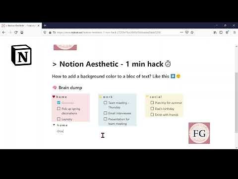 1 minute Notion Hack - How to add color to a block of text in Notion? | Found in Gems