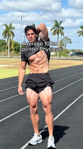 Average 100m sprinter physique gymshark 10% off code PLANETARY10 Training programs link in bio (Patreon) #fyp #shorts #fitness #speed #gym