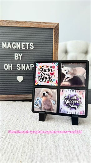 Picture Frames for your photo magnets are now now available! 🔗 in B|0 🔗 • • • #photomagnets #frame #photomagnetframes #FromPhoneToFridge