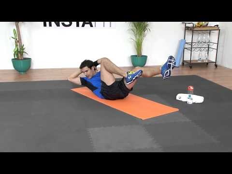 ¿Cómo hacer abdominales cruzadas?