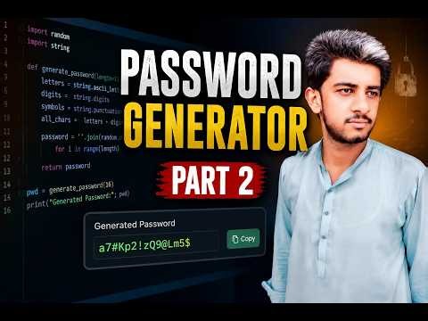 Python Password Generator Project Part 2 | Python Tutorial for Beginners