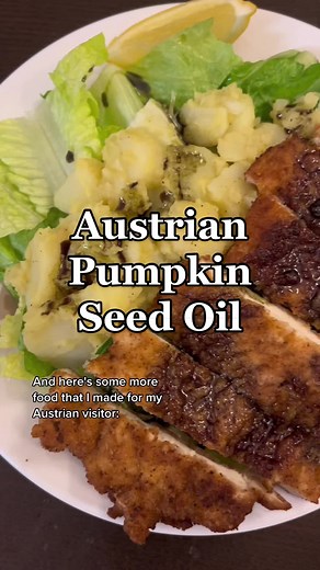 Exploring Austrian Cuisine: Potato Salad and Styrian Pumpkin Seed Oil