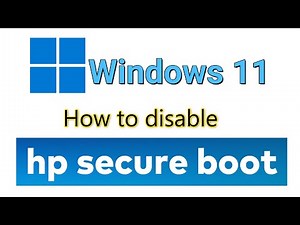 How to disable hp secure boot windows 11