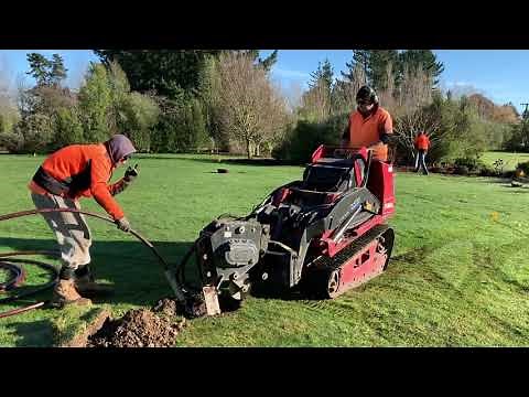 Pipe laying with our mole plough
