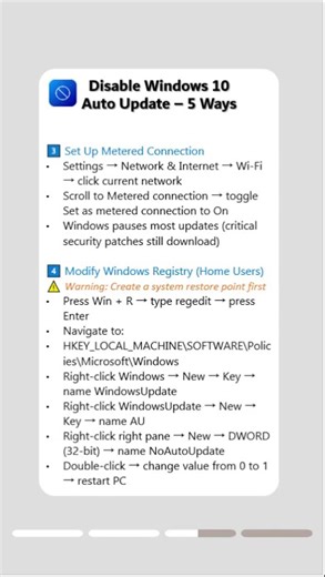 🛑 How to Disable Windows 10 Auto Update (Step-by-Step Guide)#windows10 #windowsupdate