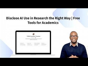 Disclose AI Use in Research the Right Way | Free Tools for Academics