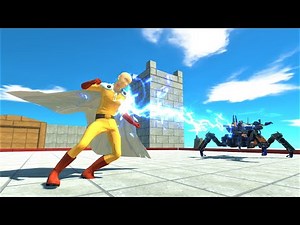 Superhero vs robot war S.P.I.D.E.R Animal Revolt Battle Simulator