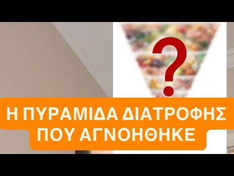 Η ΠΥΡΑΜΙΔΑ ΔΙΑΤΡΟΦΗΣ ΠΟΥ ΑΓΝΟΗΘΗΚΕ.