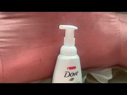 How to open Dove foaming body wash