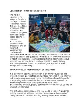 Localization in Robotics Education - Reading Passage and x 10 Questions