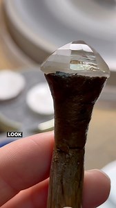 Let’s cut a pebble into a 33 carat Topaz 💎😁 This is one of the most amazing experiences of my career! To watch and learn the skills of a world class lapidary like Ken @salamandergems2 was a huge privilege…and we came out with the most incredible gemstone 💎 We selected an alluvial gemstone pebble of topaz. This means that the gem has travelled down a mountain in streams and into a river where it was mined, this is why it has worn surface. We could see within the gemstone that it had an inclusi