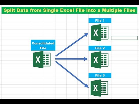 Awesome Trick to Split Data from a single file to multiple Files in Excel using Power Query & VBA