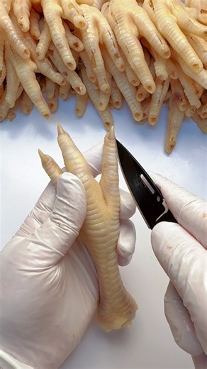 🔥 Oddly Satisfying Chicken Feet Cutting ASMR #usa #foryou #shorts