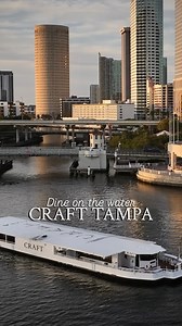 Dine on the water in style with panoramic views of Downtown Tampa aboard Craft! This culinary & cocktail river journey takes you down Tampa’s Hillsborough River while offering handcrafted cocktails, elevated chef-inspired cuisine, and more. 🤩 Pro tip: They offer a brunch cruise too. 🍳 If you’re considering to stay, check out Hotel Tampa Riverwalk which is located directly on the Tampa Riverwalk! Next time you’re looking for the perfect Tampa date night or brunch with friends & family, experien