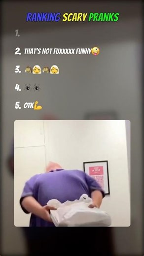 Ranking Funny but Scary Pranks💀#shorts #tiktok #usa
