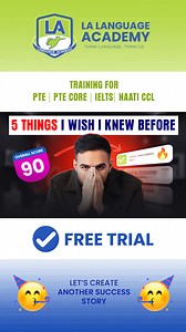 5 Things I wish I Knew Before - Proven Tips, Tricks and Strategies 💯😱 Preparing for the PTE Academic? This video is a must-watch! I’m sharing 5 game-changing tips on scoring, templates, time management, fluency, and mock tests. These proven strategies - shaped by years of teaching and multiple perfect 90s - will help you avoid mistakes, save time, and hit your target score on your first attempt. 🔑 What you’ll learn in this video: 📊 Why understanding marking criteria is important? 📝 How to u