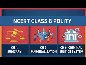 NCERT Class 8 Polity Ch-4, 5 & 6 Constitution, Judiciary & Law‑Making UPSC/SSC/PCS Foundation