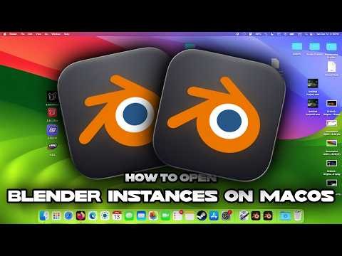 How to open *MULTIPLE* Blender files on macOS tutorial