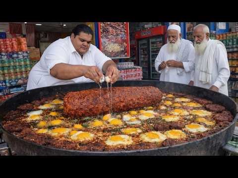 AFGHANISTAN'S MOST FAMOUS CHAPLI KABAB - Eggs Chapli Kabab - Olive Kabab - Afghani Street Food