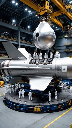 Ballistic Missile Defense Interceptor Assembly Timelapse – Inside Missile Defense Factory