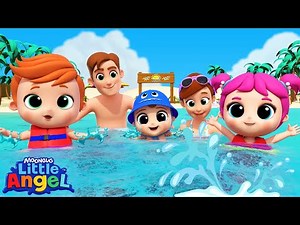 Day At The Beach! 🌴 Summer Fun! ☀️ | Little Angel Nursery Rhymes & Kid Songs