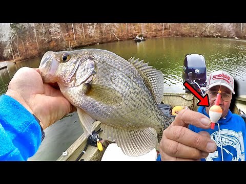 This Slip Bobber & Live Minnow Setup Catches Giant Crappie!
