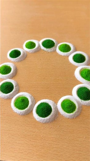 Simple Rangoli | Satisfying Rangoli | Easy Rangoli Tips and Tricks | ASMR #rangoli #satisfying #asmr