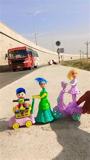 Remote Control Scooty Girl And Monkey Scooter Unboxing And Testing Short ||