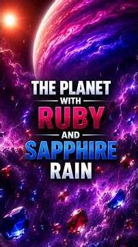 The Planet With Ruby and Sapphire Rain