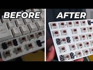 How to DEEP CLEAN your white mechanical keyboard!