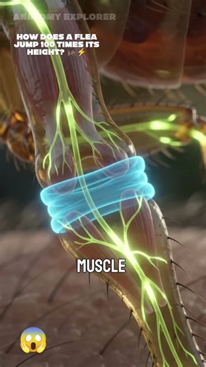 How Does a Flea Jump 100 Times Its Height? 🦗⚡ | Full 3D Anatomy Explained