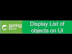 Creating a RESTful API with Spring Boot: Returning/Displaying a List of Objects in JSON Format