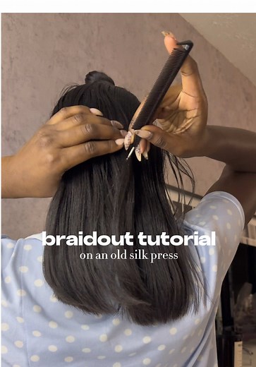 Repurpose Your Silk Press: Braid Out Tutorial