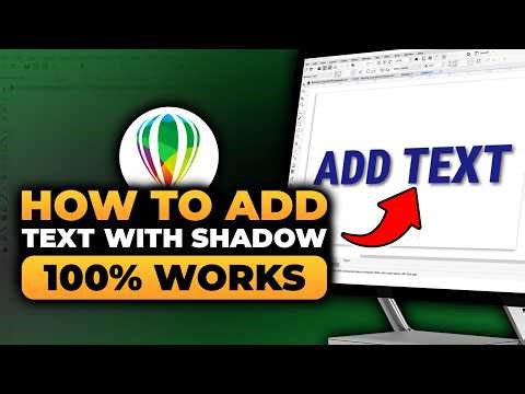 How To Add Text in Corel DRAW With Shadow (FAST & EASY) | 100% WORKS | NO Yapping, To The Point!