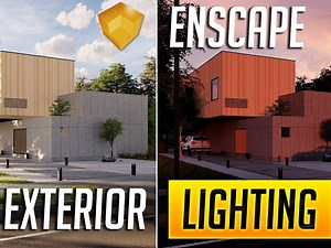 10个Enscape for SketchUp 室外日夜景照明设置技巧_活力网-站酷ZCOOL