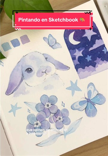 Ya hicieron su primera pintura del año?🎨 Por cierto no se pierdan el video completo la otra semana en mi canal de YT, ideas de cómo usar su sketchbook! IG: thefunkycake #art #arte #sketchbook #acuarela #dibujo