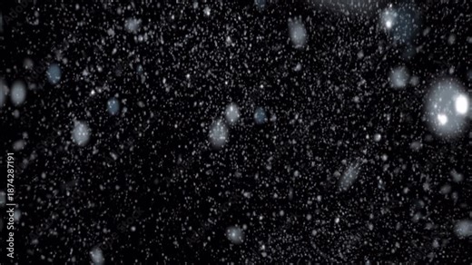 Winter Snow Burst Explosion Creating Cold Seasonal Atmosphere