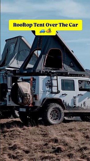 Rooftop Tent Over Car 🚙🏕️ Quick Setup & Review | Best Car Camping Gear