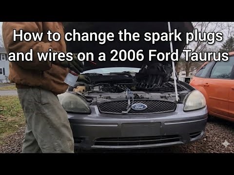 How to change the spark plugs and wires on the 2006 Ford Taurus.