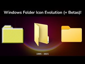 Windows Folder Icon Evolution (Windows 95 - Windows 11) + Betas!
