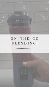 Not me thinking a cordless blender wouldn’t actually work… and now I’m using it daily. Comment BLENDER for the link! Frozen fruit. Ice. One button. I blend it and literally walk out the door with it. | HowDoesShe