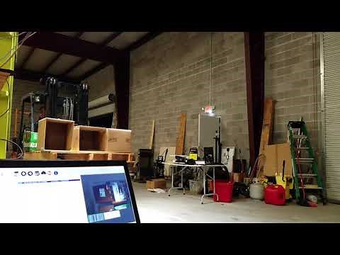 Barcode scanning boxes on a pallet